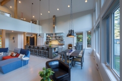 Whistler-Contemporary-modern- industrial kitchen-open concept-white gray-vaulted ceiling (7)