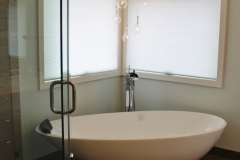 W 22nd Ave- Bathroom-contemporary-modern-free standing tub- chandelier