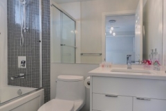 W 42nd ave- contemporary-modern-white bathroom-wall mosiac-hers