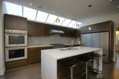 W 49th Ave-contemporary -modern-kitchen flat panel cabinets-skylight
